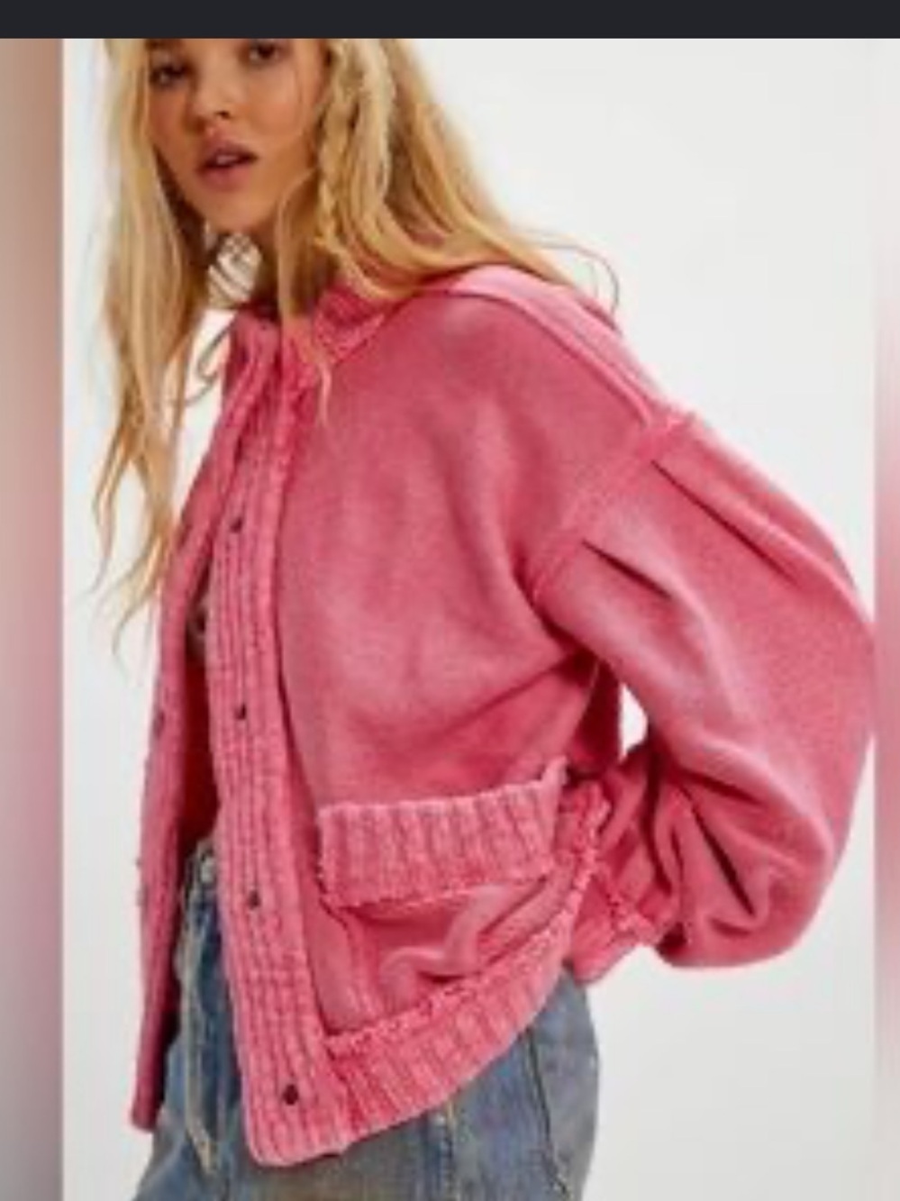 Free People Cute in This Cardi Sweater- size Large